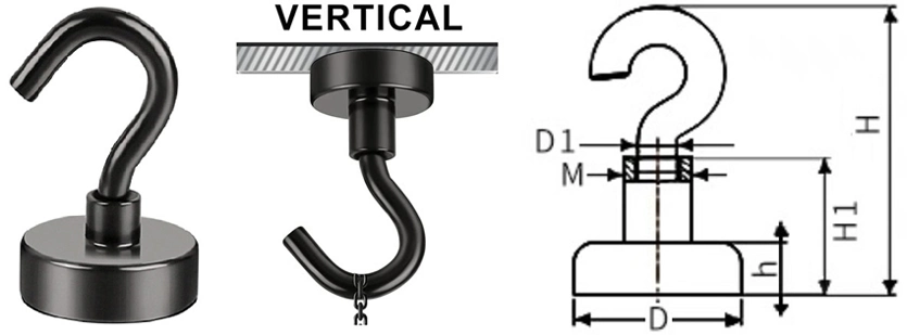 Durability Strong Magnetic Hook for Cabins, Grill Tools