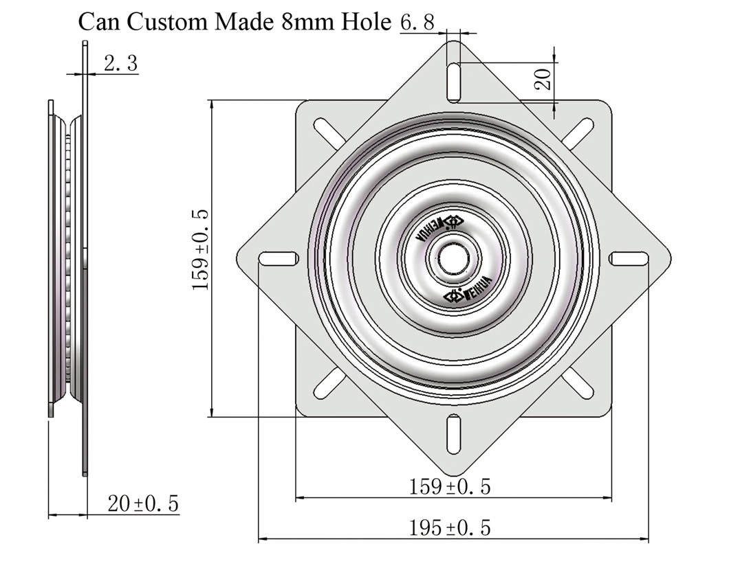 High Quality Full Ball Bearing Ball Bearing Swivel for Furniture